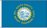 South Dakota Table Flags